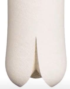 biphasic sponge can easily be trimmed